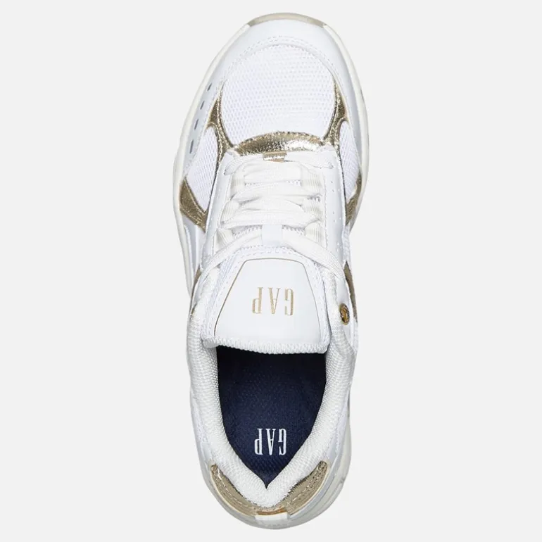 GAP Damen Sonnenuntergang Turnschuhe White Gold