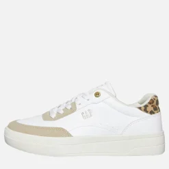 GAP Damen Waco Turnschuhe White Leopard
