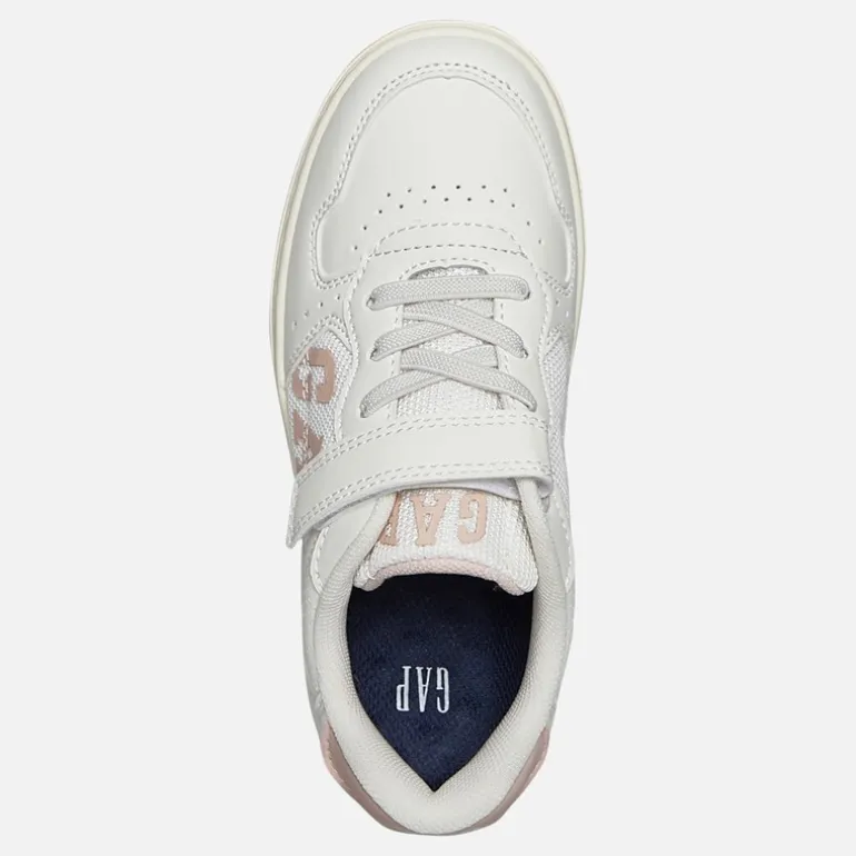 GAP Mädchen Detroit Turnschuhe Off-White/Hellrosa Off-White Light Pink