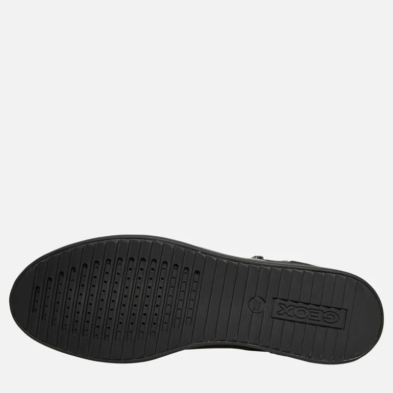 GEOX Damen Blomie High Top Sneaker mit Reißverschluss Schwarz