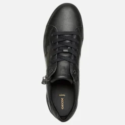 GEOX Damen Blomie Zip Turnschuhe Schwarz