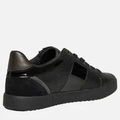 GEOX Damen Blomie Zip Turnschuhe Schwarz