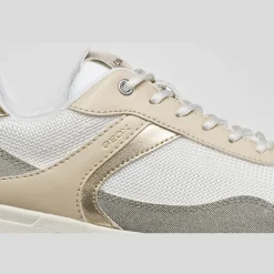 GEOX Damen Bulmya Sneaker Papyrus/Weiß
