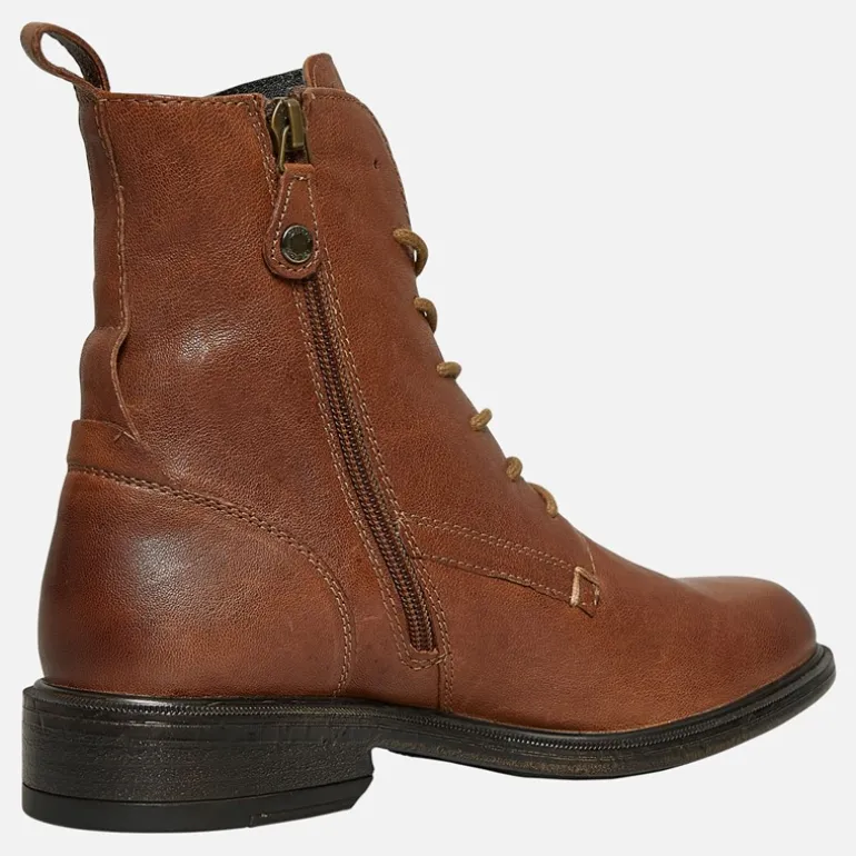 GEOX Damen Catria Schnürstiefeletten Braun