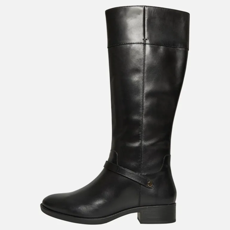 GEOX Damen Felicity Kniehohe Stiefel Schwarz