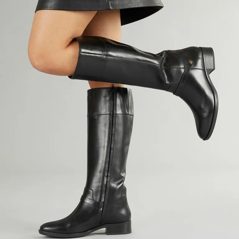 GEOX Damen Felicity Kniehohe Stiefel Schwarz