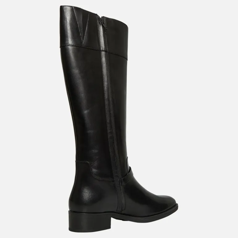 GEOX Damen Felicity Kniehohe Stiefel Schwarz