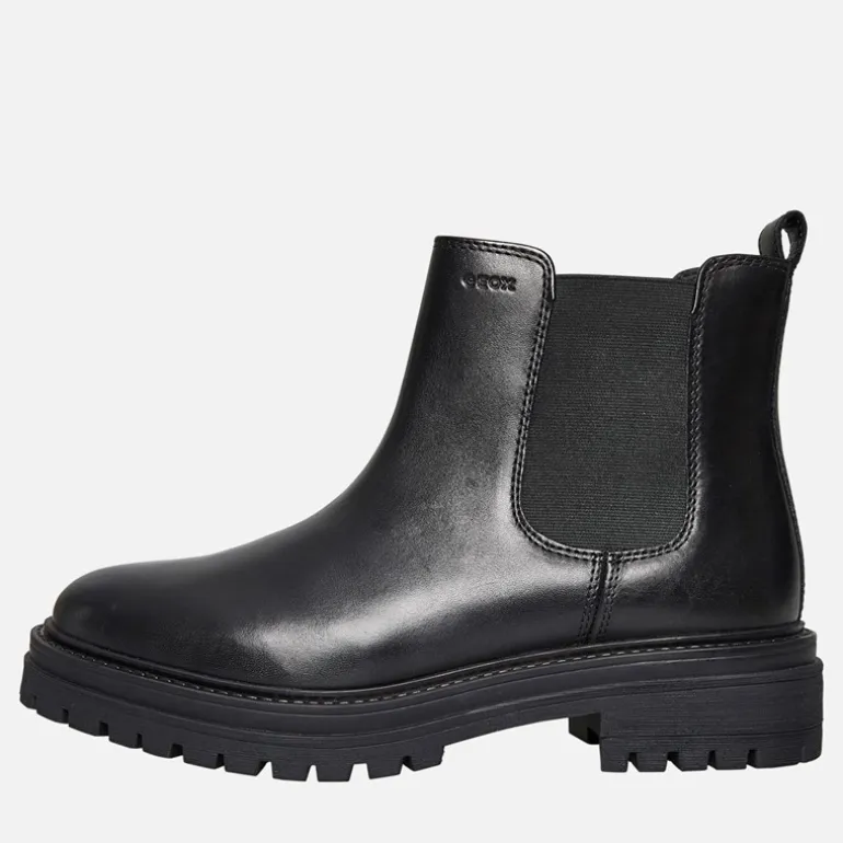 GEOX Damen Iridea Chelsea Stiefel Schwarz