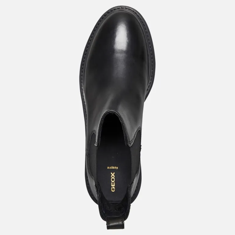 GEOX Damen Iridea Chelsea Stiefel Schwarz