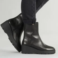 GEOX Damen Miereille Keilabsatz Stiefeletten Schwarz