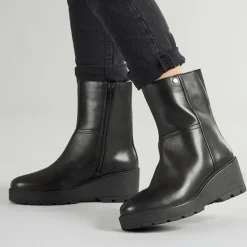 GEOX Damen Miereille Keilabsatz Stiefeletten Schwarz