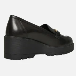 GEOX Damen Mierelle Keilabsatz Slipper Schwarz