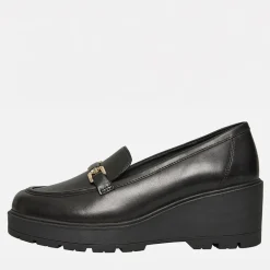 GEOX Damen Mierelle Keilabsatz Slipper Schwarz