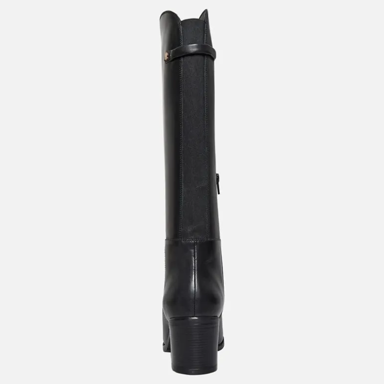 GEOX Damen neue kniehohe Stiefel Schwarz
