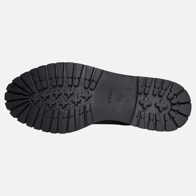 GEOX Damen Schnürstiefel Schwarz