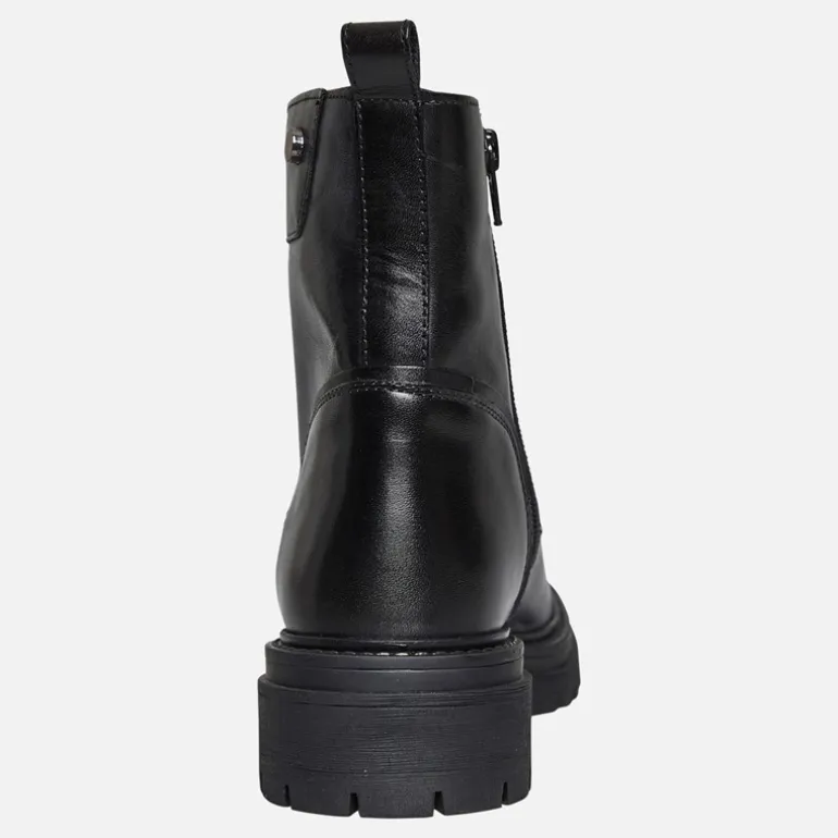 GEOX Damen Schnürstiefel Schwarz