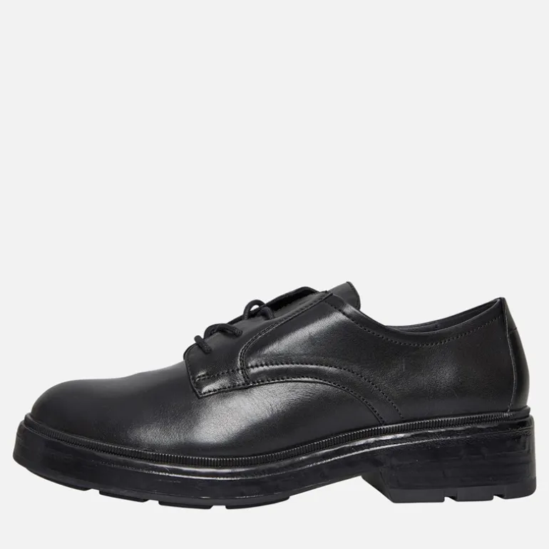 GEOX Damen Swelen klobige Oxford Schuhe Schwarz