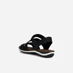 GEOX Damen Vega Sandalen Schwarz
