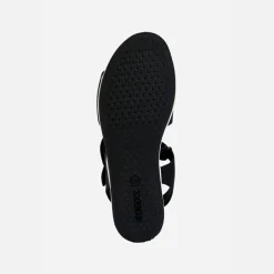 GEOX Damen Vega Sandalen Schwarz