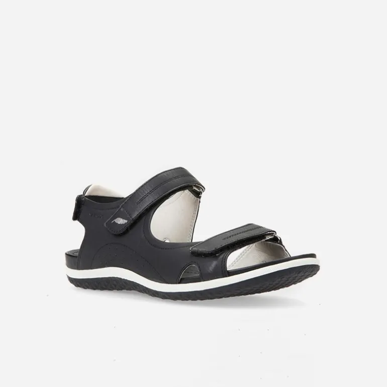 GEOX Damen Vega Sandalen Schwarz