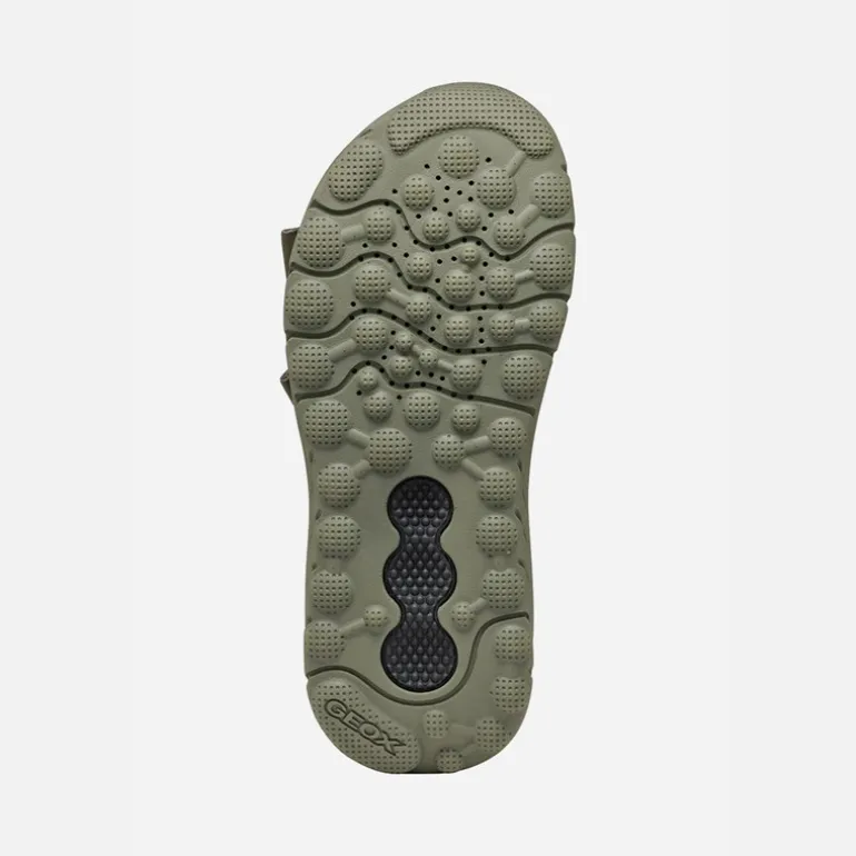 GEOX Herren Spherica Actif Sandalen Military