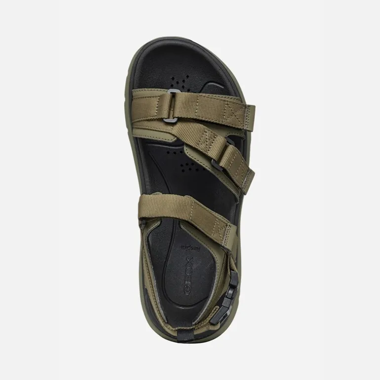 GEOX Herren Spherica Actif Sandalen Military