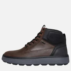 GEOX Herren Spherica Stiefel Dunkelbraun/Schwarz Dk Brown/ Black
