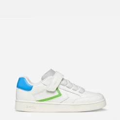 GEOX Junge Eclyper Turnschuhe Weiß/Hellgrün Weiß/Lt Green