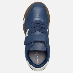 GEOX Junge Rann Turnschuhe Marine/Hell Elfenbein Navy/Lt Ivory
