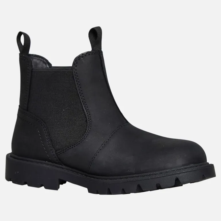 GEOX Junge Shaylax Chelsea Stiefel Schwarz