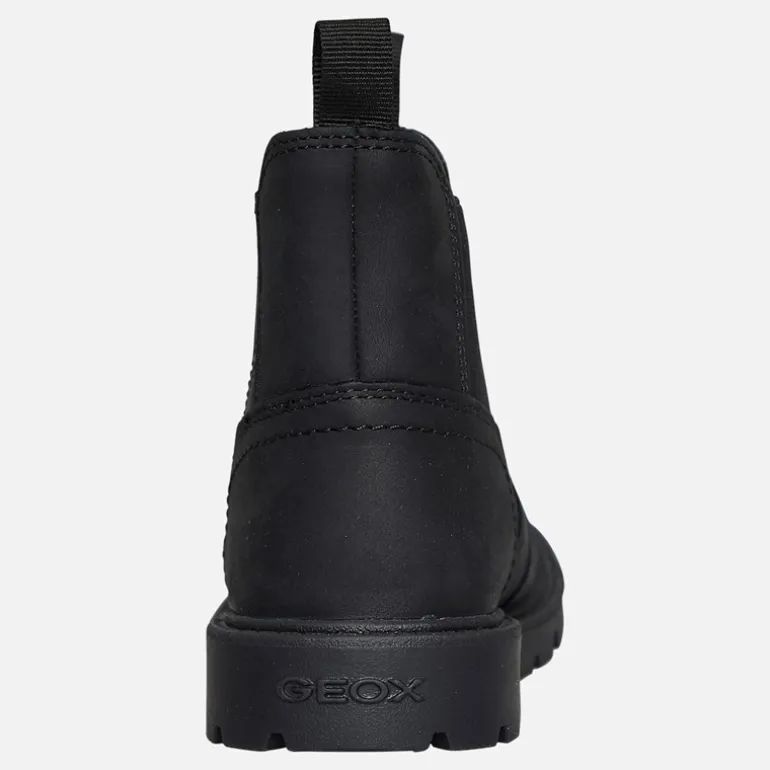 GEOX Junge Shaylax Chelsea Stiefel Schwarz