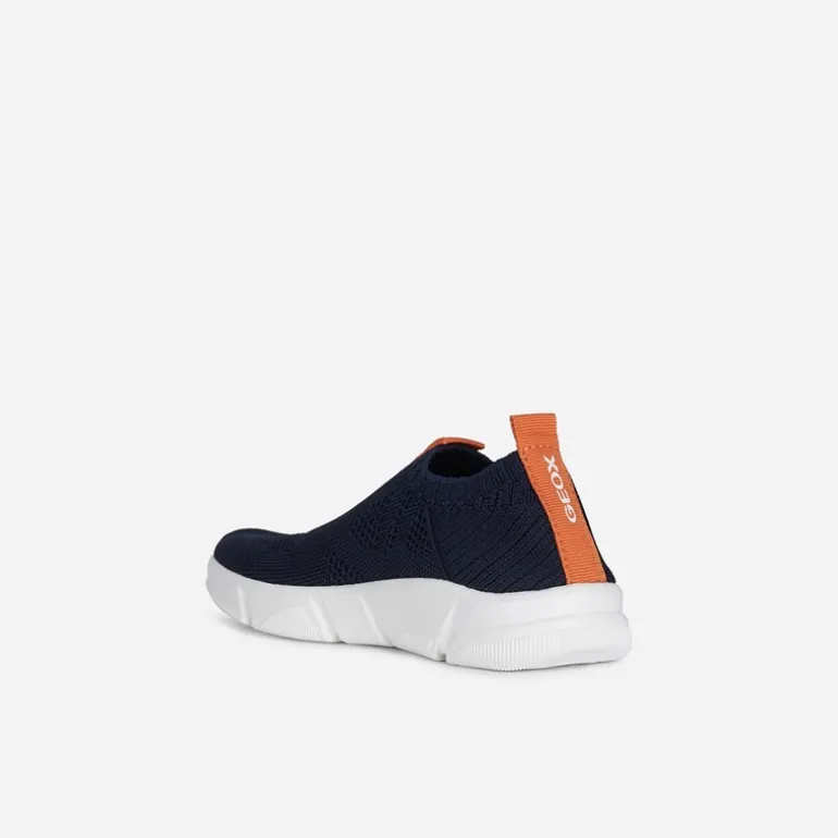 GEOX Junior Junge Aril Sneaker Navy/Orange