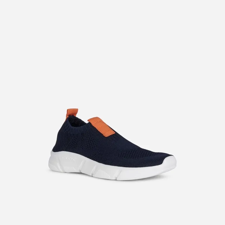 GEOX Junior Junge Aril Sneaker Navy/Orange