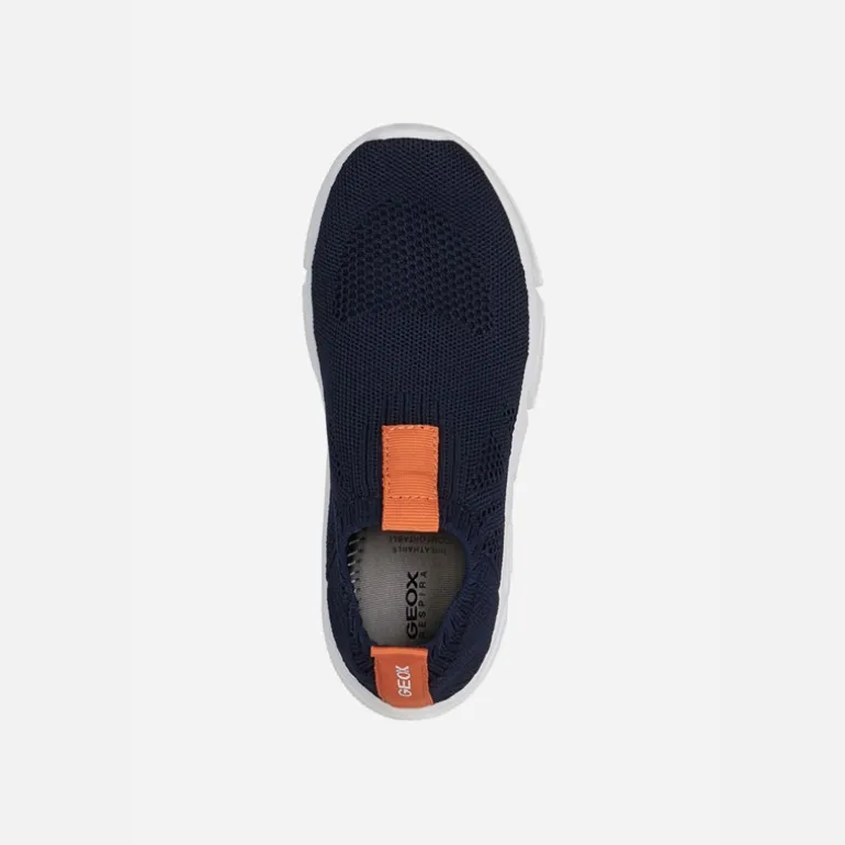 GEOX Junior Junge Aril Sneaker Navy/Orange