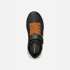 GEOX Junior Junge Eclyper Sneaker Schwarz/Orange