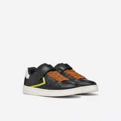 GEOX Junior Junge Eclyper Sneaker Schwarz/Orange