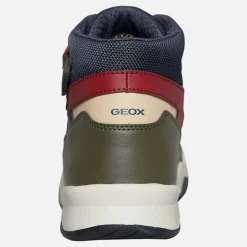 GEOX Junior Junge Perth Hi Top Sneaker Military/Navy
