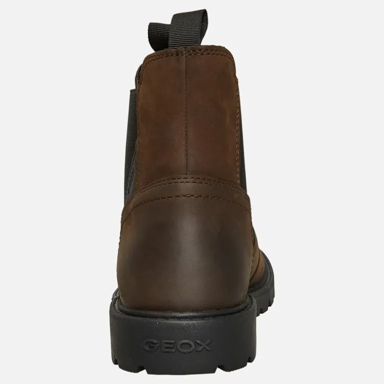 GEOX Junior Junge Shaylax Chelsea Stiefel Kaffee / Schwarz