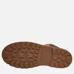 GEOX Junior Junge Shaylax Innen Reißverschluss Stiefel Gelb/Braun