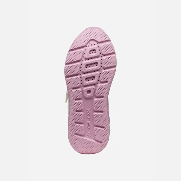 GEOX Junior Mädchen Sprintye Trainers Weiß/Rosa