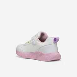 GEOX Junior Mädchen Sprintye Trainers Weiß/Rosa