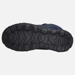 GEOX Junior Mädchen Trekkyup Doppelschnalle Fell Gefütterte Stiefel Marine/Lila