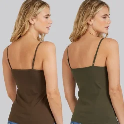 G-STAR Damen 2er-Pack Unterhemden Forest Night/Wren