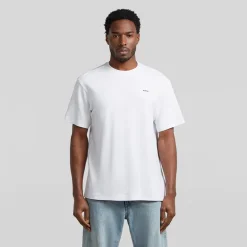 G-STAR Herren Brust Logo T Shirt Weiß