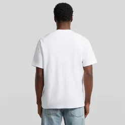 G-STAR Herren Brust Logo T Shirt Weiß