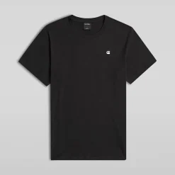 G-STAR Herren Logo Slim T Shirt Dunkel Schwarz Dk Black