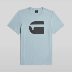 G-STAR Herren Logo Slim T Shirt Ash Blue