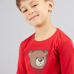 Guess Junge Langarm T Shirt Spicy Red