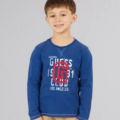 Guess Junge T Shirt Blue Lily