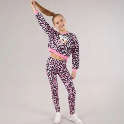 Guess Mädchen Leggings Leopard Pink Combo